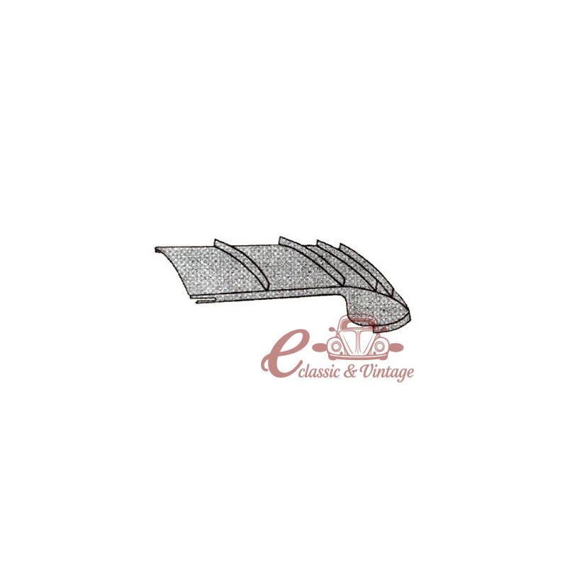 Cabriolet de vinil branco céu 71