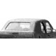 Capote cabriolet noir maillechort sans lunette arrière 80-91