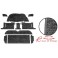 kit moquette noire standard (10pcs) 2 portes 75-84