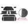 kit moqueta standard negra (8pzs) para cabriolet 80-93