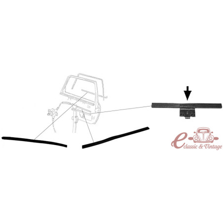 Guia de vidro 8 / 87-10 / 91 Golf 2