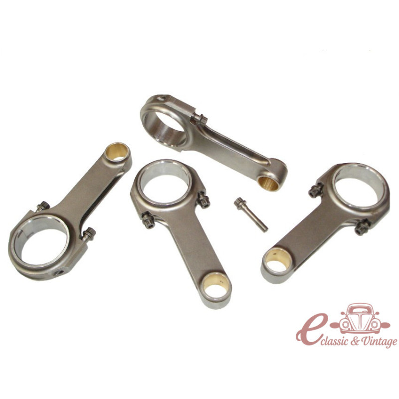 set de 4 bielles "H Beam" 2000cc (longueur origine 5.158", visserie 200K style ARP)