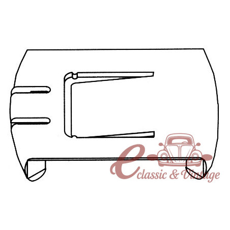 Plastic interior guide/slider for Golf front seat