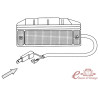 Left or right turn signal in orange 2/74-10/91
