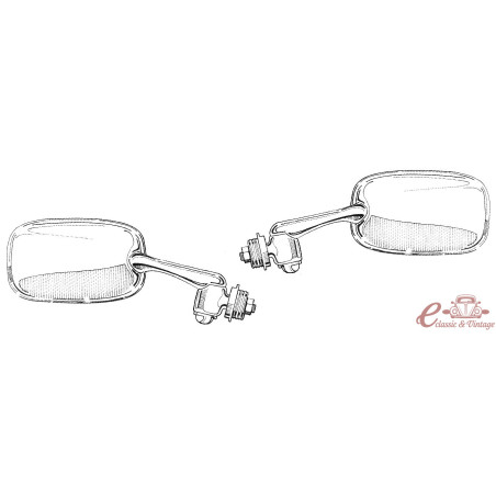 Retrovisor esquerre cabriolet 8 / 67- WCM