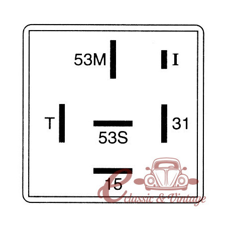 Relé eixugaparabrises davanter 8 / 78-9 / 97