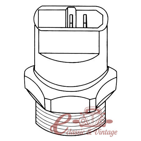 Ventilador termocontato 95/84 ° C 2 conectores 8 / 78-7 / 93