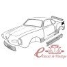 Left or right rear wing contour sheet