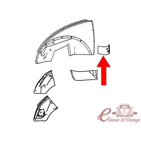 Complete left door foot 8/55-