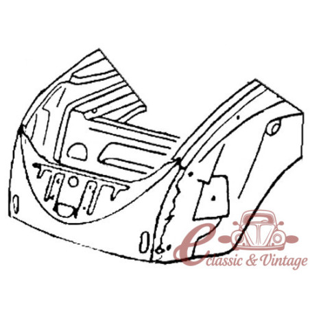 Complete front block -7/67 (with bumper holes)