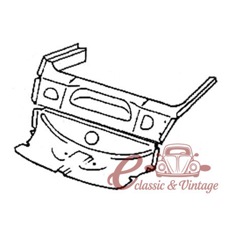 Spare wheel inner panel 1200-1300 7/67-