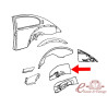 Left rear shock absorber support reinforcement -7/66 (without stabilizer bar)