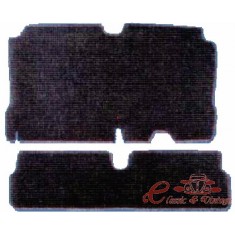 Conjunto frontal e traseiro completo, carpete preto com reforço nos pedais