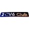 Monograma 2CV6 CLUB para o porta-malas traseiro