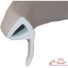 Joint en caoutchouc entre les vitres des portes avant (export) gris clair