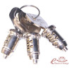 Conjunto de 3 cilindros de fechadura com chaves
