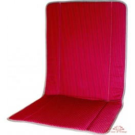 Par de protectores de sillón trasero BAYADERE rojos 