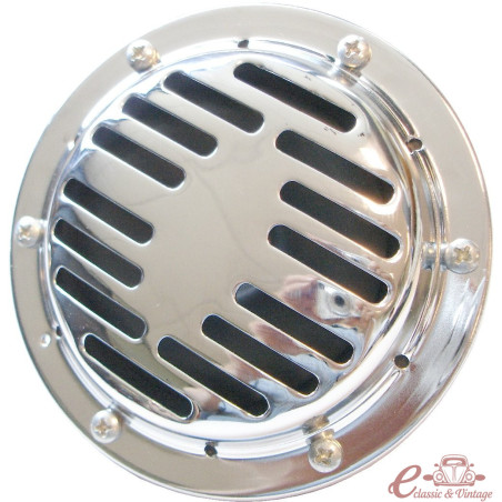 Corne chromée 12cm sans trou central