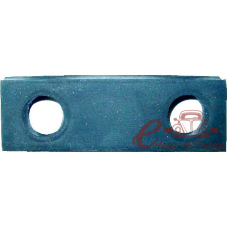 Caoutchouc anti-vibration à glissière rectangulaire