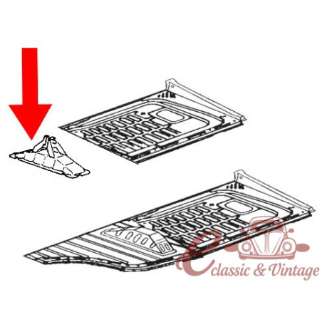 Placa do painel esquerdo 1200-1303 8/73-