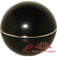 Esfera de alavanca preta com anel cromado