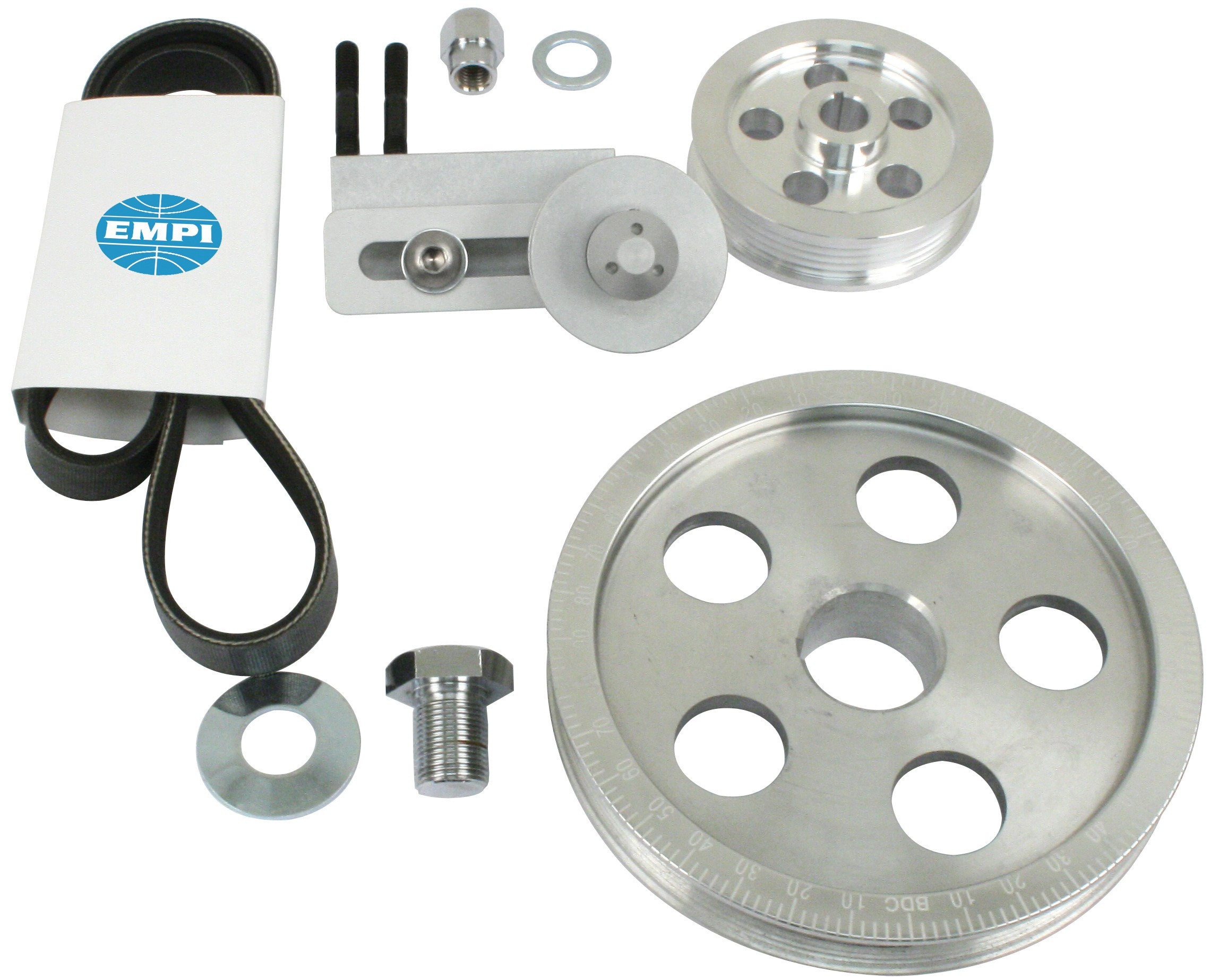 EMPI aluminum serpentine pulley kit